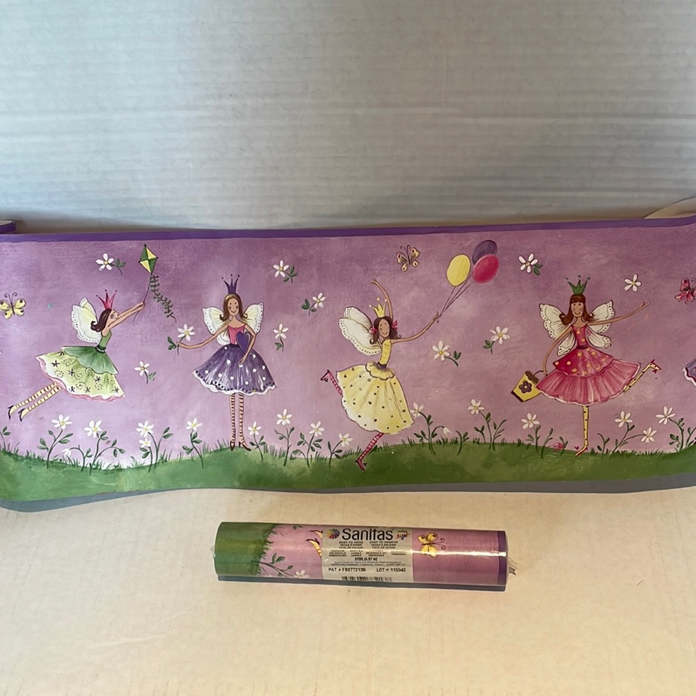 Sanitas Easy Does It Girls Room Wall Decal Wallpaper Border Fairy Decor